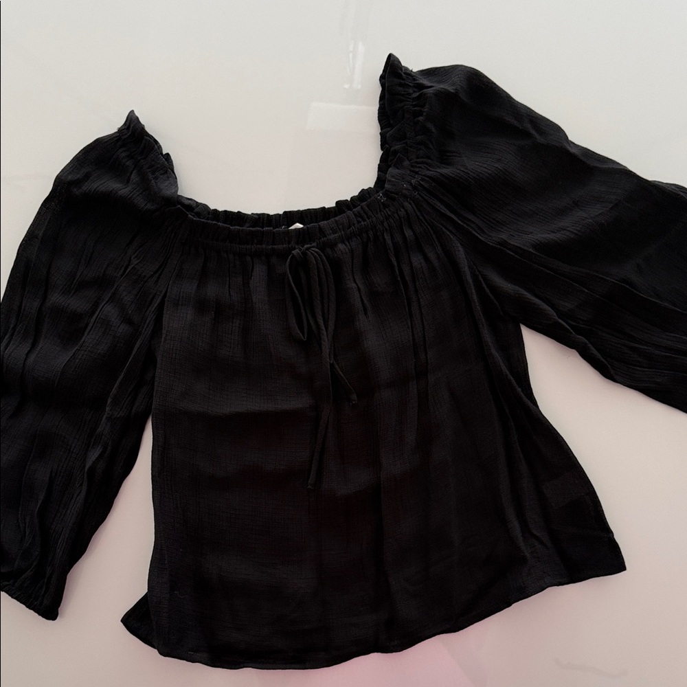 All in Favor Black Blouse
